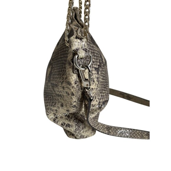 Michael Kors Womens Snake Skin Shoulder Bag With Chain Strap & Crossbody Option - Picture 2 of 11